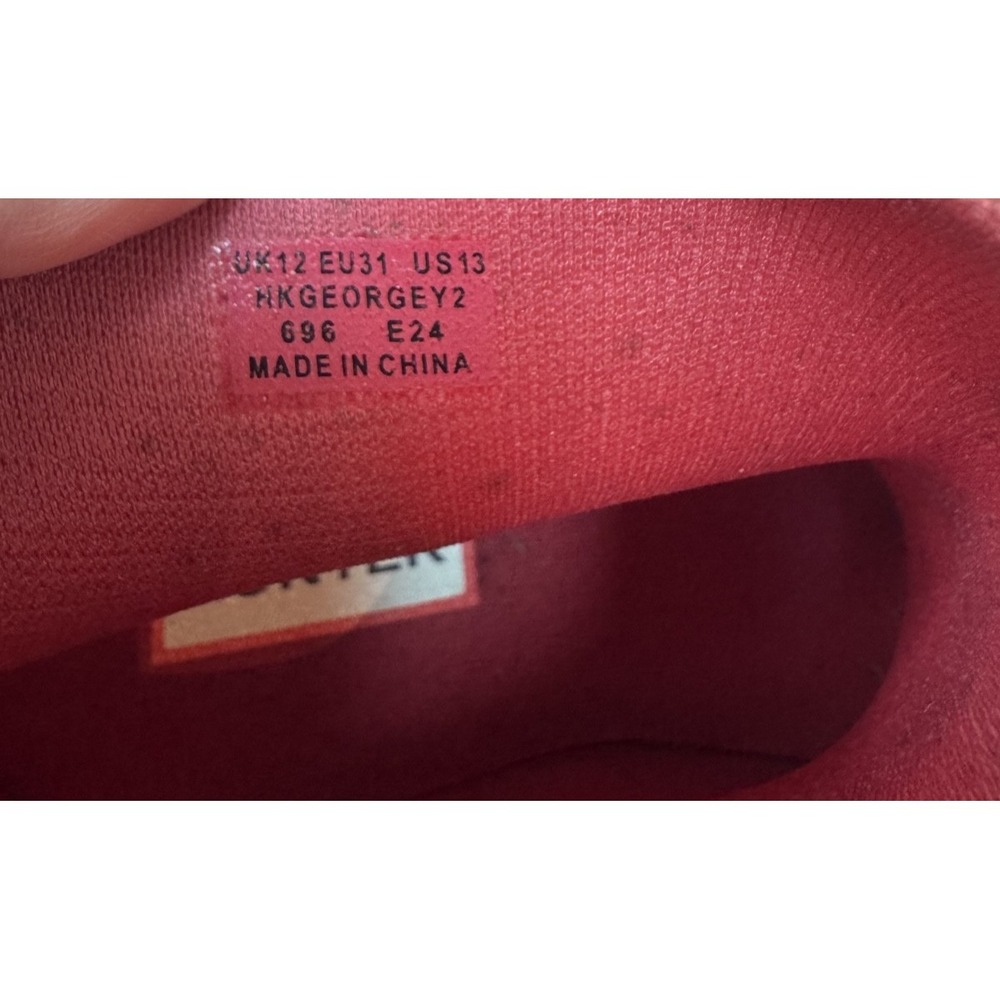 Hunter Youth Girls Rain Boots Red/Pink Size 13 UK 12 EU 31 Darling Rare! - Picture 9 of 9